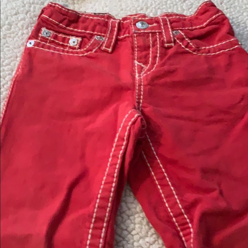 Red girl jeans
